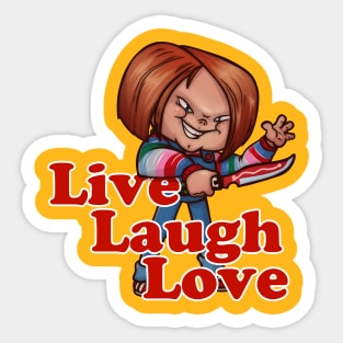 Chucky - Live Laugh Love Sticker